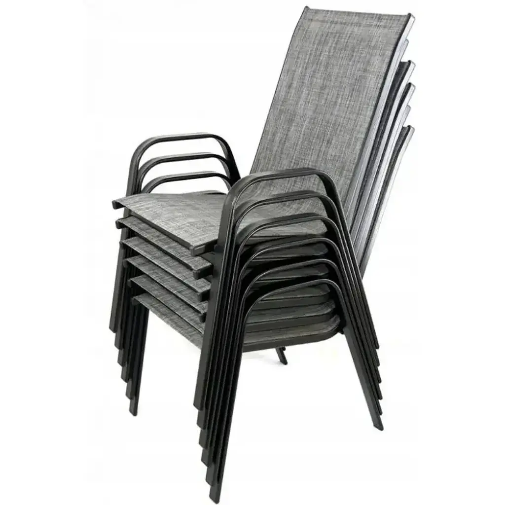 Комплект садових стільців Chomik Garden Line Cortina сірий - фото 5