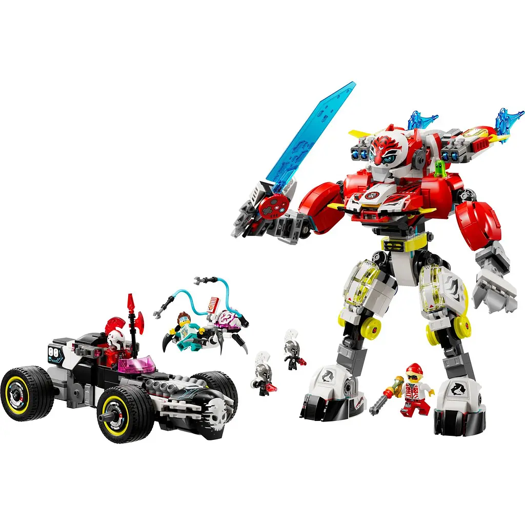 Конструктор LEGO DREAMZzz Робот-тигр Купера та Хот-род авто Зеро 1006 деталей (71497) - фото 3