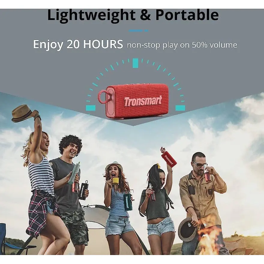 Портативная колонка Tronsmart Trip Bluetooth 10W Red - фото 6