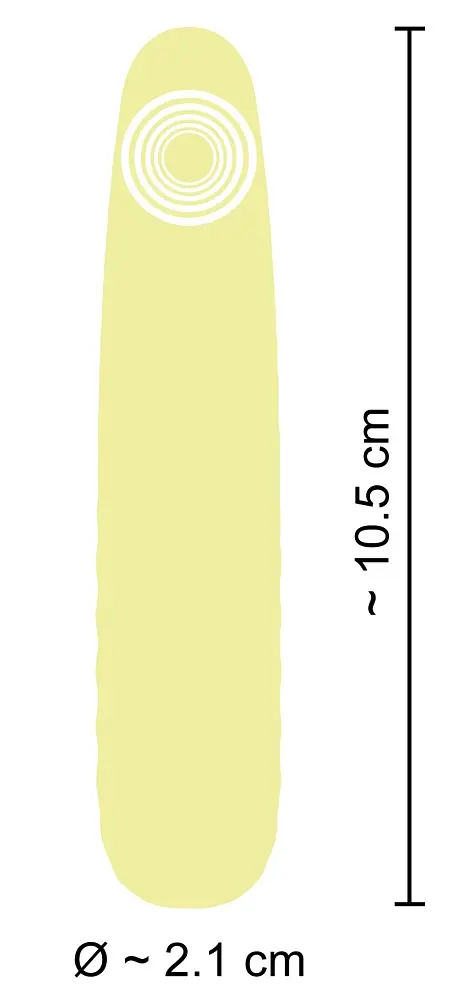 Вибратор Cuties Mini 10.5 см желтый - фото 8