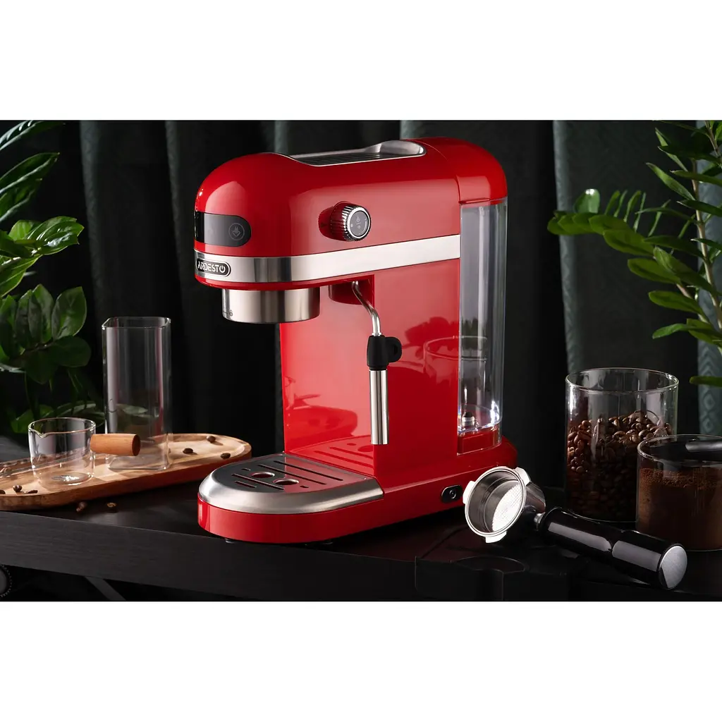 Кавоварка Ardesto YCM-E1501 еспресо рожкова 1.4 л 1350 Вт червона - фото 8
