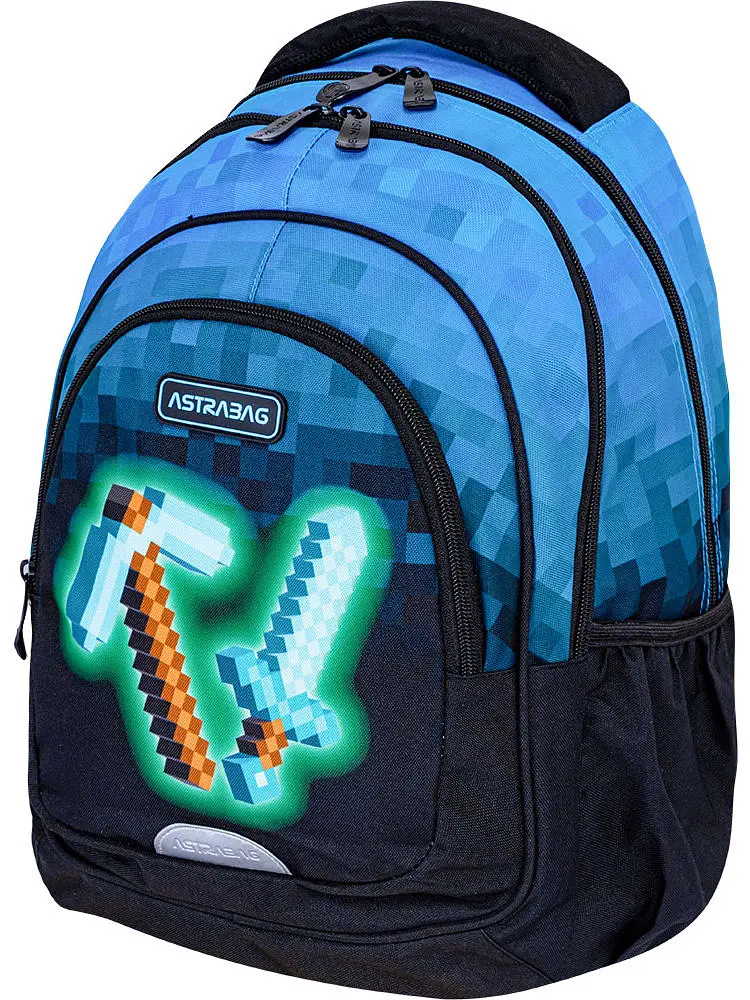 Рюкзак 3 відділення ASTRABAG AB330 BLUE PIXEL (502024092) - фото 6