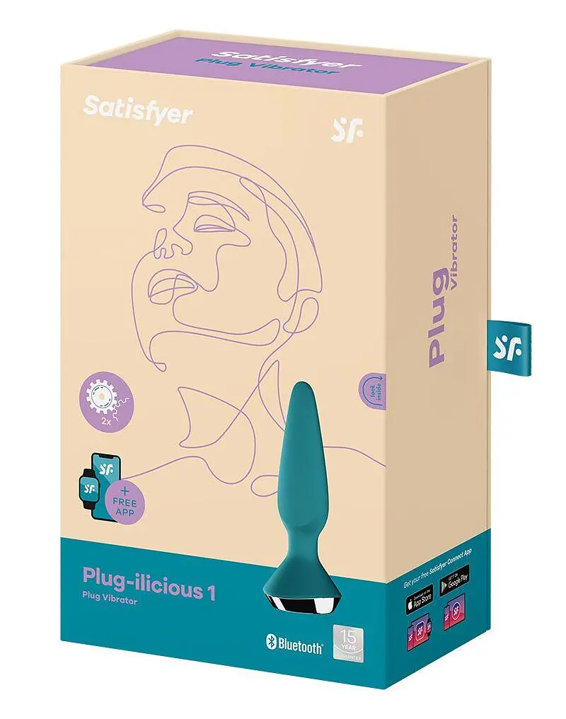 Анальна смарт-вібропробка Satisfyer Plug-ilicious 1, Зелений - фото 6