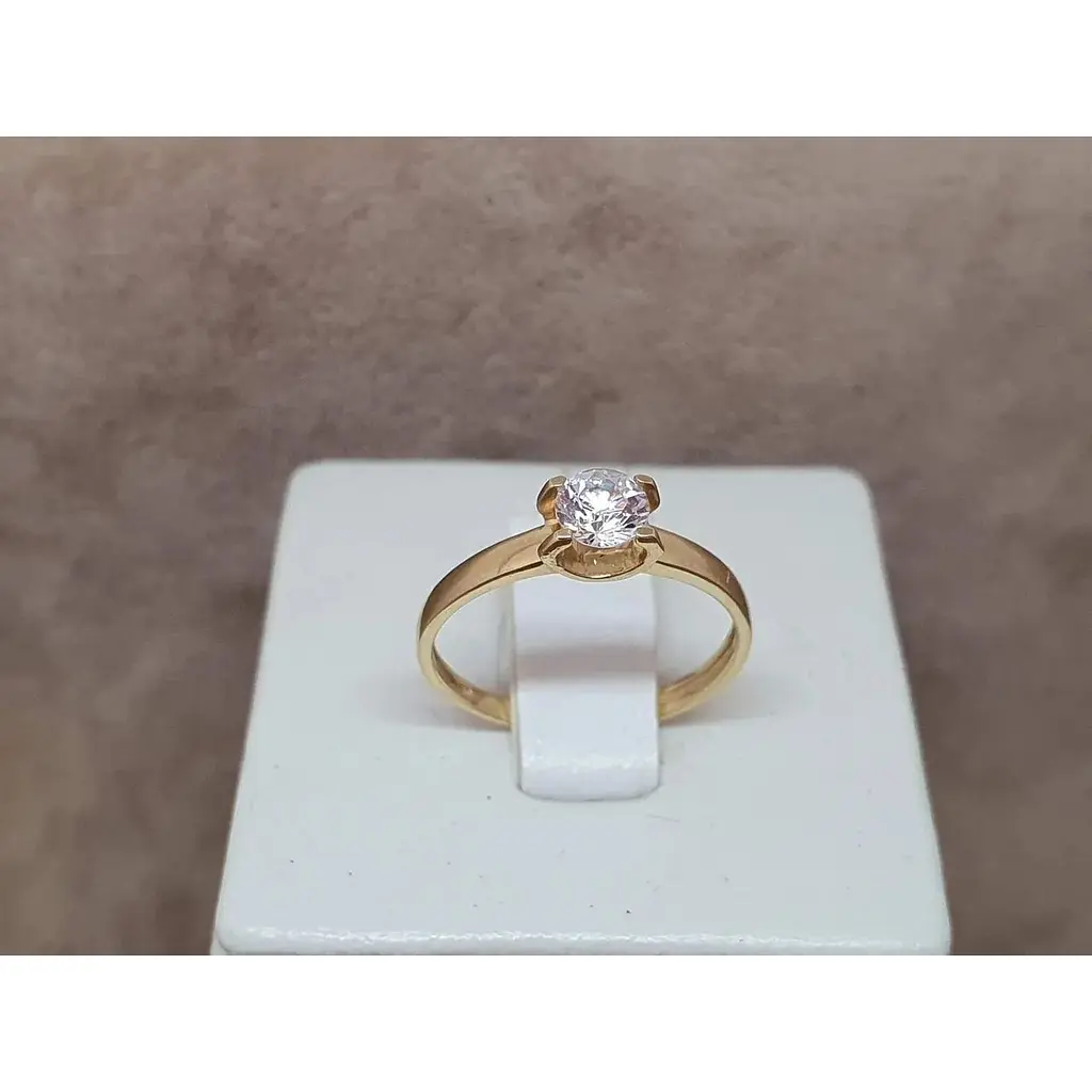 Золоте кільце Qvaliz з фіанітом. К00688Ж 16 - фото 4