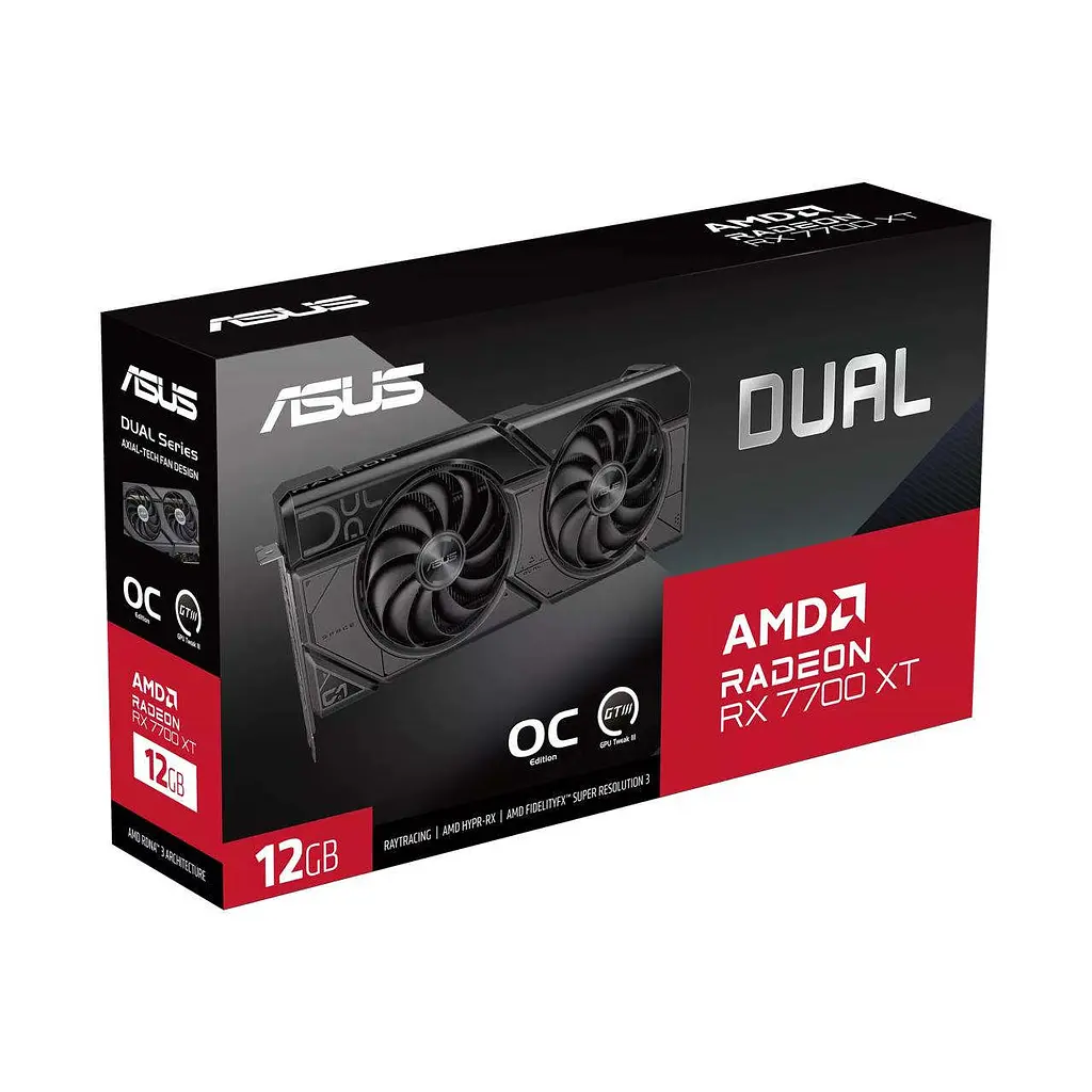 Видеокарта Asus Dual Radeon RX 7700 XT OC Edition (90YV0JZ0-M0NA00) - фото 13