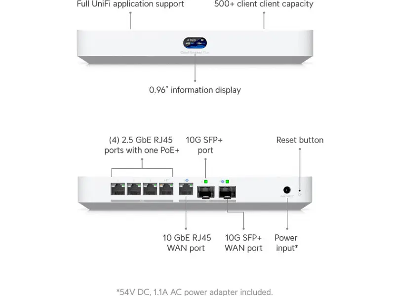 Маршрутизатор Ubiquiti UniFi Cloud Gateway Fiber (UCG-FIBER) - фото 7