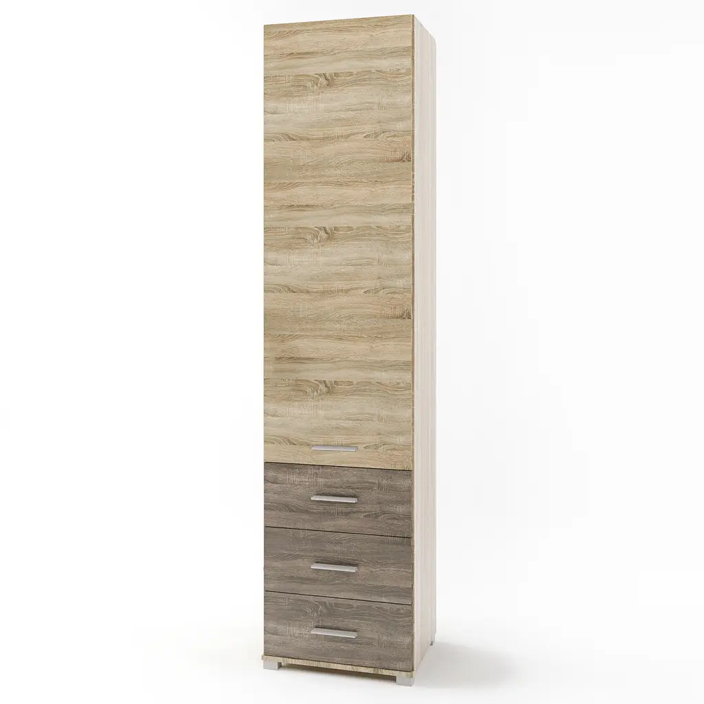 Пенал закритий Еверест Бриз-17 із ящиками Сонома/Трюфель (DTM-2274) - фото 2