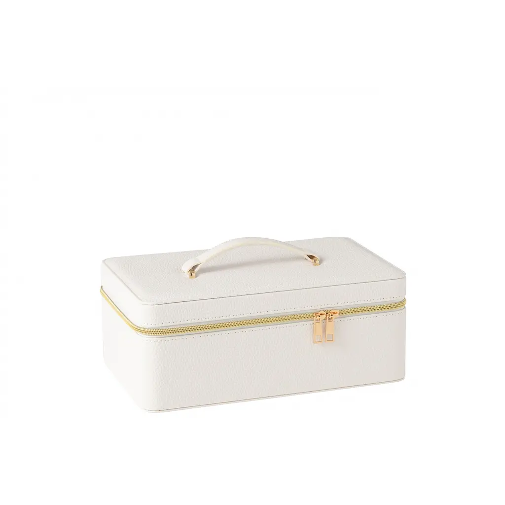 Шкатулка для прикрас J-Line з еко-шкіри біла (46539) - фото 1
