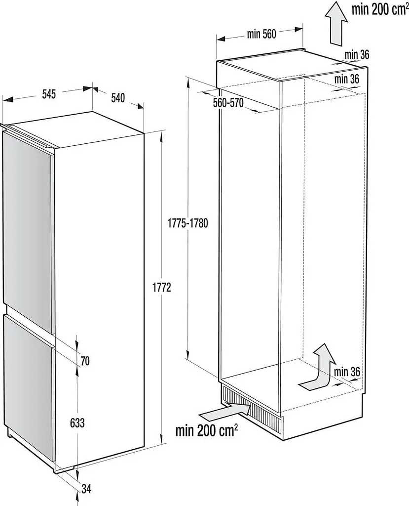Холодильник Gorenje NRKI 418FE0 (HZFI2728RBD) (741972) - фото 4