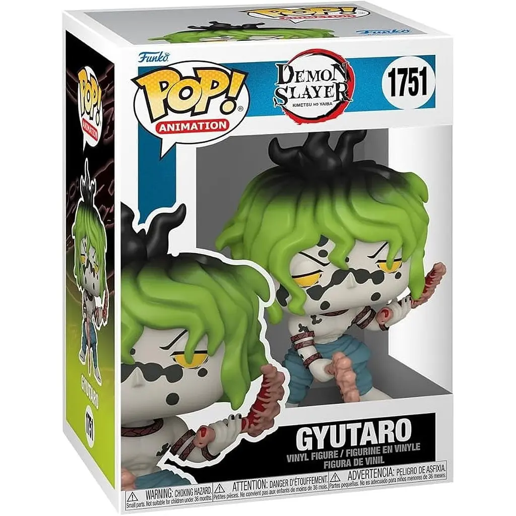 Фігурка Funko Pop Клинок, що розсікає демонів Гютаро Demon Slayer Gyutaro 10 см DS G 1751 - фото 3