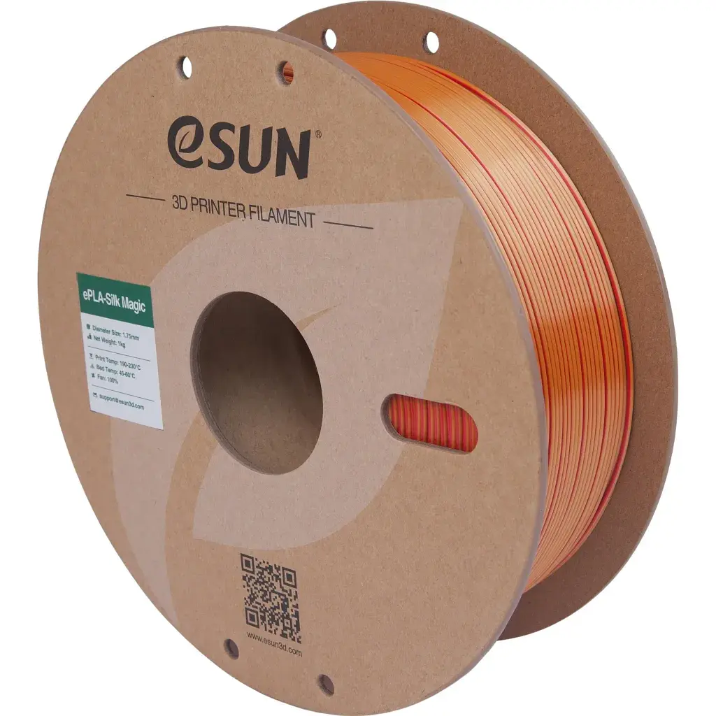 Пластик для 3D-принтера eSUN ePLA-Silk Magic 1кг, 1.75мм, Red Gold (EPLA-SILKMAGIC-P175RJ1) - фото 2