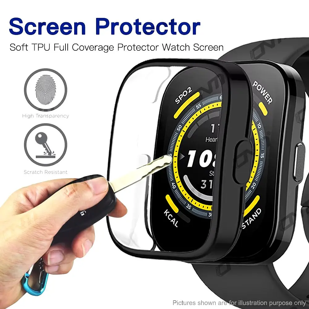 Защитный чехол Tamister для смартчаса Amazfit Bip 5/5Pro черный - фото 5