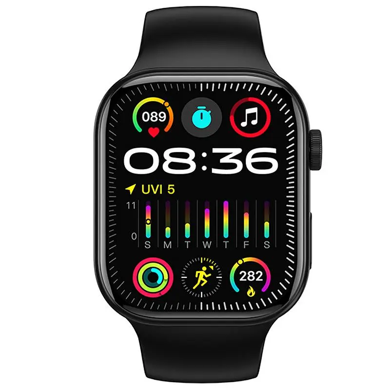 Смарт-годинник BD14 Plus Smart sports watch (call version) Black Borofone teh0030132 - фото 2