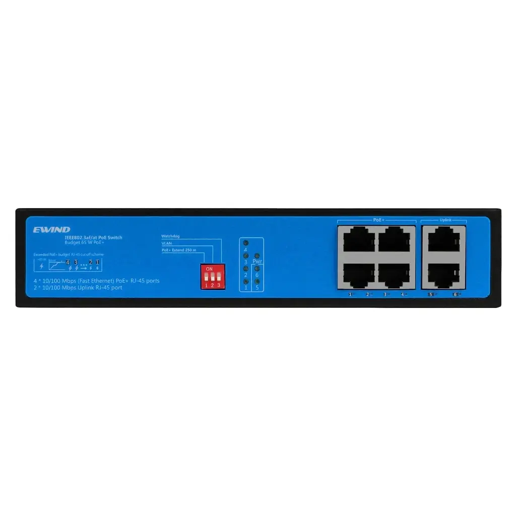 Комутатор мережевий Ewind EW-S1906CF-AP POE - фото 2