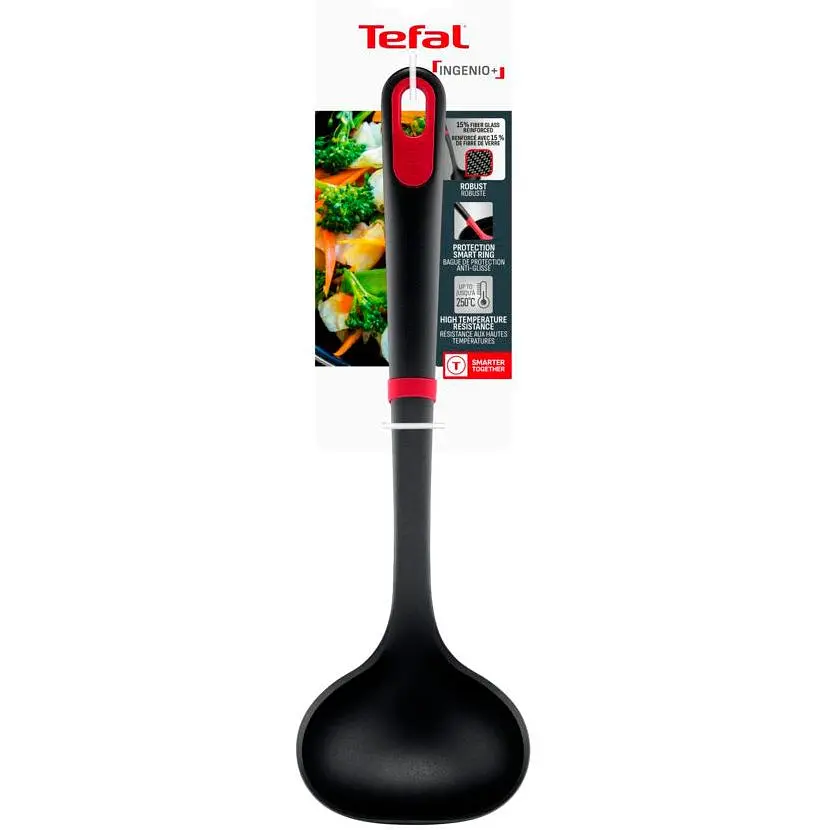Половник Tefal INGENIO+ 30 см черно-красный (K1980434) - фото 2