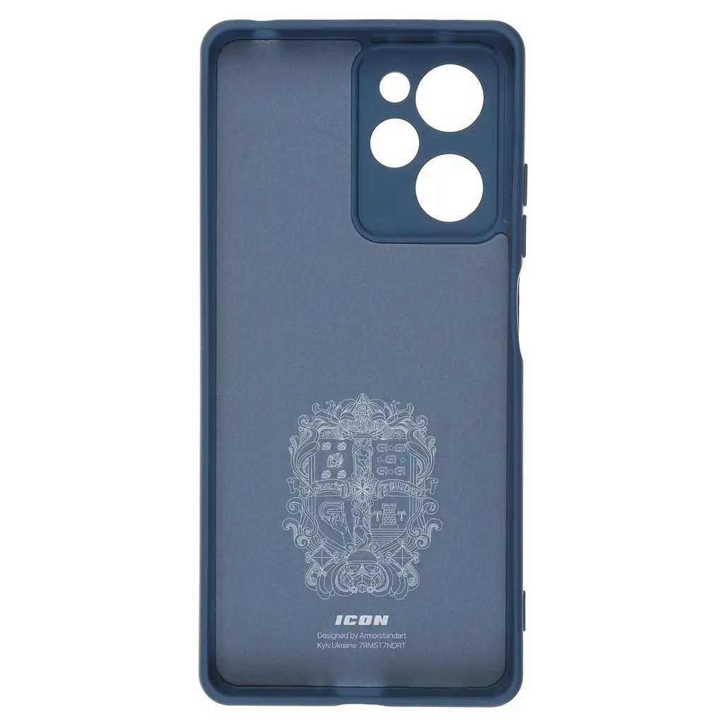 Чехол ArmorStandart ICON для Xiaomi Poco X5 Pro 5G Camera cover Dark Blue (ARM66381) - фото 2