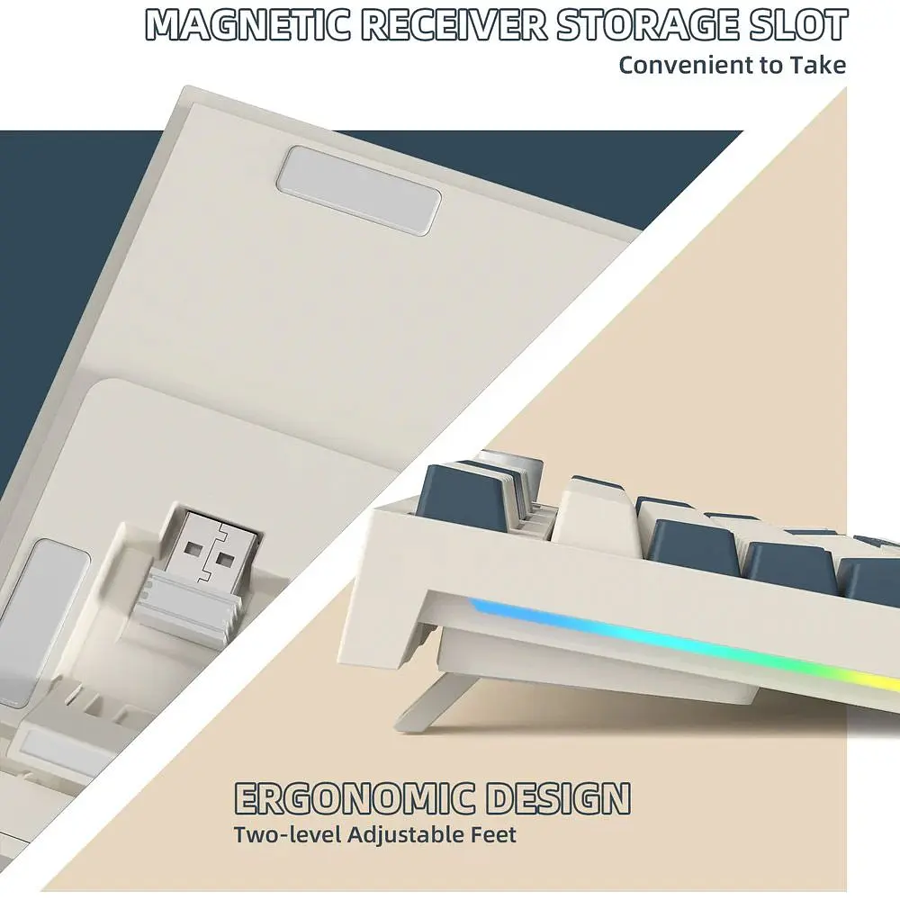 Клавіатура Attack Shark K86 RGB лінійні перемикачі Blue Whale бездротова Timing Machine (AS-6972792471198-TM-UA) [166764] - фото 8