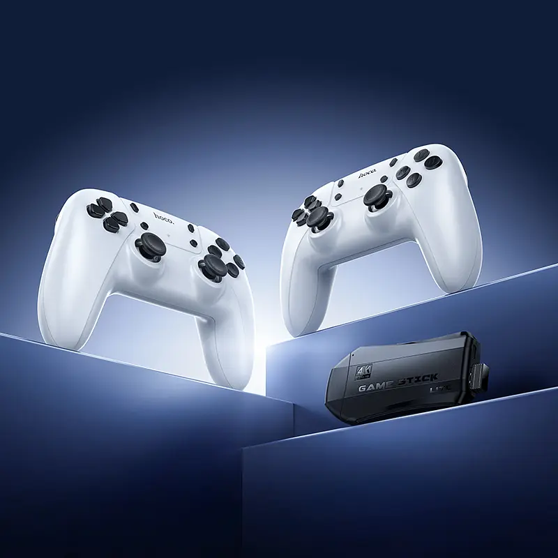 Ігрова приставка + 2 джойстики HOCO GA31 Collection game box+two wireless gamepads set White (6942007672122) - фото 7