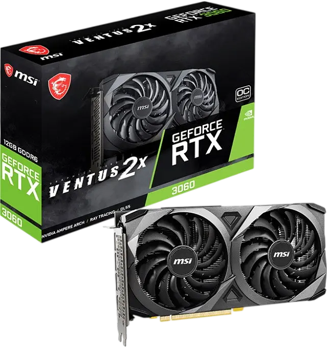 Відеокарта GeForce RTX 3060 12GB MSI Ventus 2X OC (RTX 3060 VENTUS 2X 12G OC) Б/В - фото 4