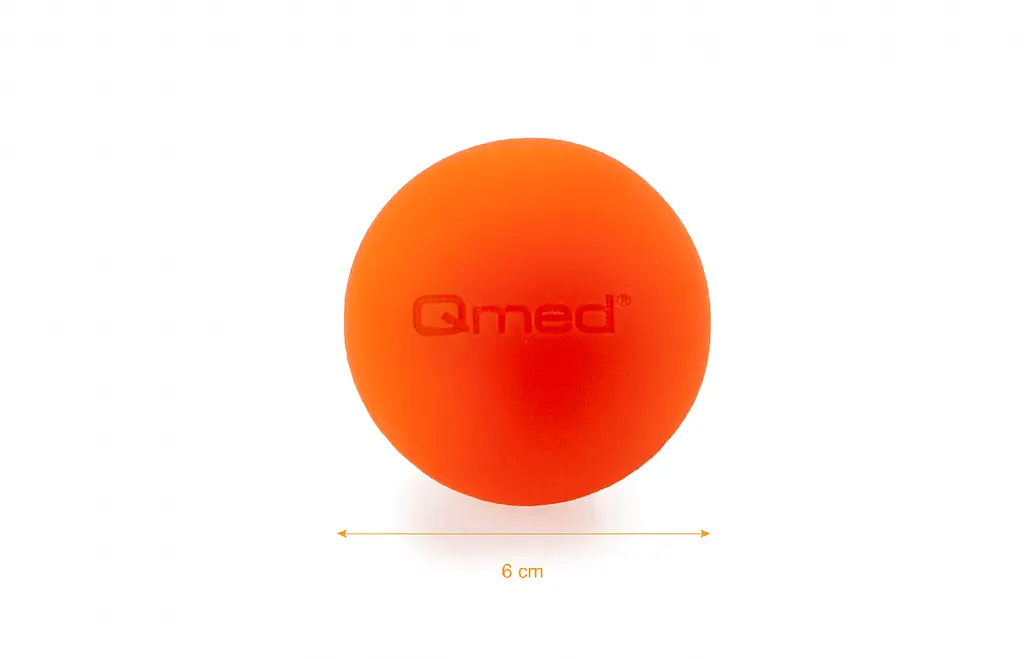 Мяч массажный  Lacrosse Ball, оранжевый Ø 6 см Qmed fit0025167 - фото 2