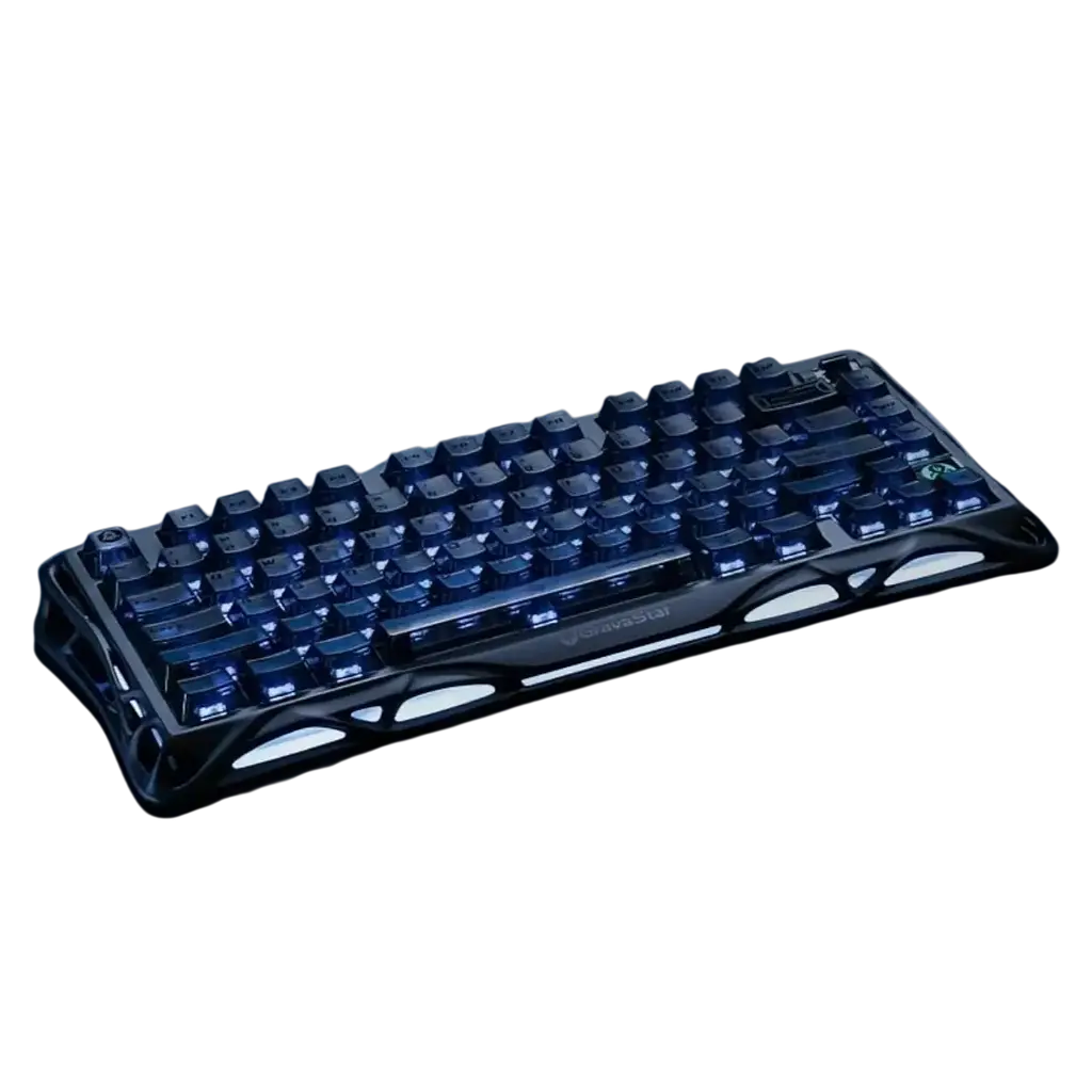 Клавіатура бездротова GravaStar K1 Stealth RGB Black (GS-K1-SB) - фото 3