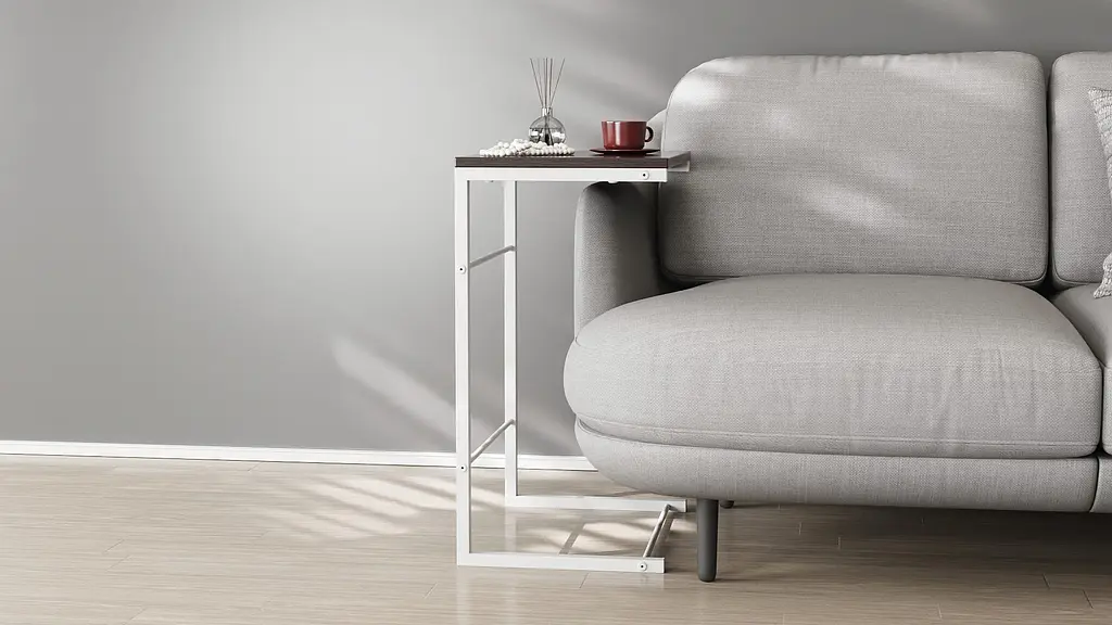 Столик Террі Ferrum-decor 650x440x330 Білий метал ДСП Венге Магія 16 мм (FRD-105314) - фото 4