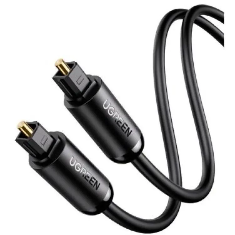 Кабель мультимедійний Optical Toslink 1.0m AV122 black Ugreen (70890)