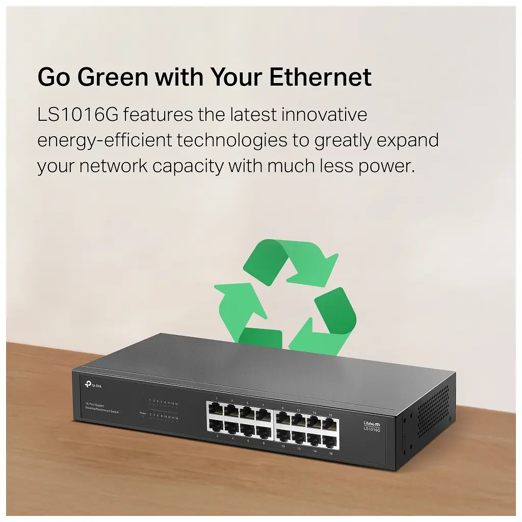 Комутатор мережевий TP-Link LS1016G - фото 2