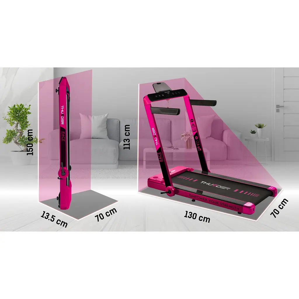 Беговая дорожка THUNDER Race Pink - фото 6