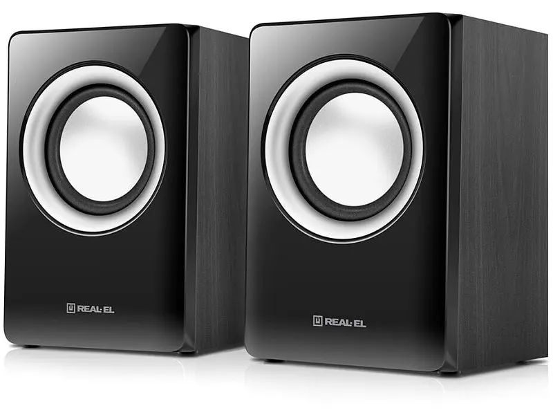 Колонки для комп'ютера REAL-EL S-215 2.0 Black - фото 2