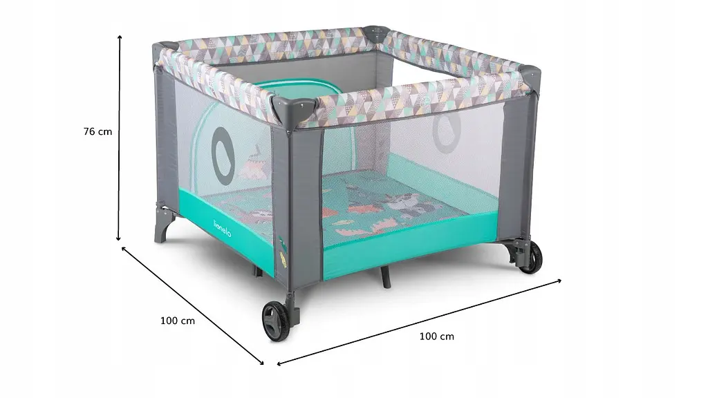 Манеж Lionelo Sofie Turquoise Scandi - фото 3
