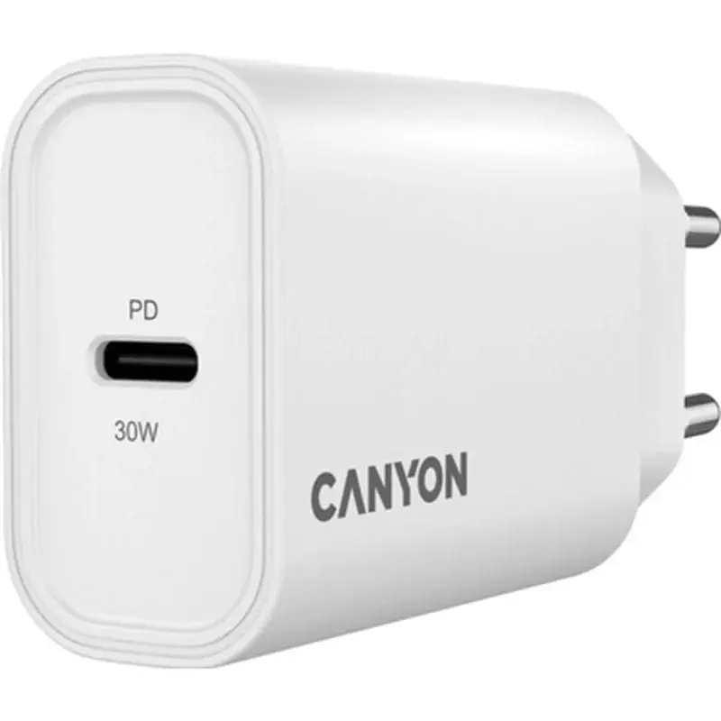 Зарядний пристрій Canyon 30CL OnCharge USB-C PD30W White (CNE-CHA30CLW) - фото 5
