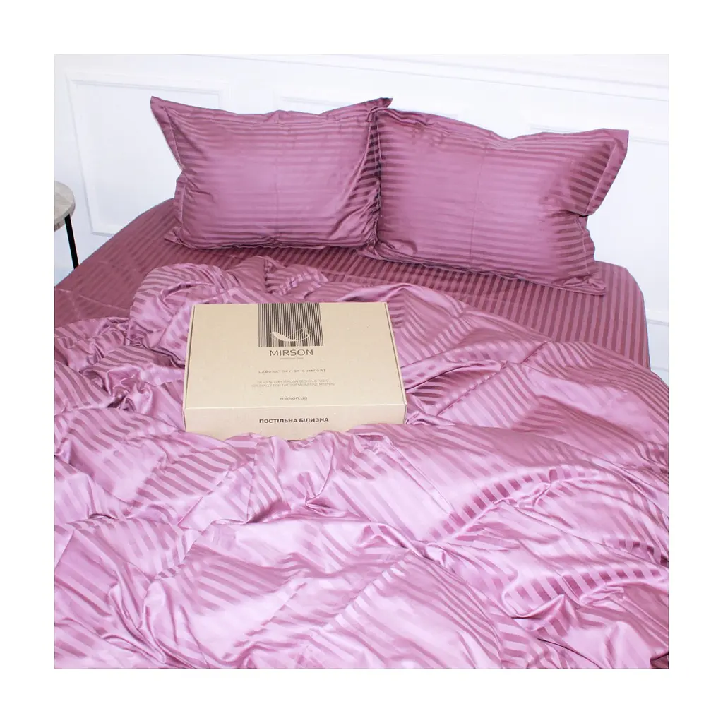 Постільна білизна MirSon Satin 30-0008 SmokyPink 160х220 Сімейний (2200005250334) - фото 5
