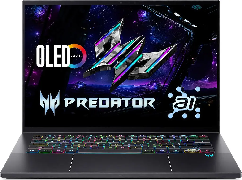 Ноутбук Acer Predator Triton 14 AI PT14-52T (14.5 2.8K OLED Touch 120 Hz, Intel U9 288V, 32 GB, 1 TB, RTX 5070, W11H) Charcoal Black (NH.U0GAA.002) - фото 11