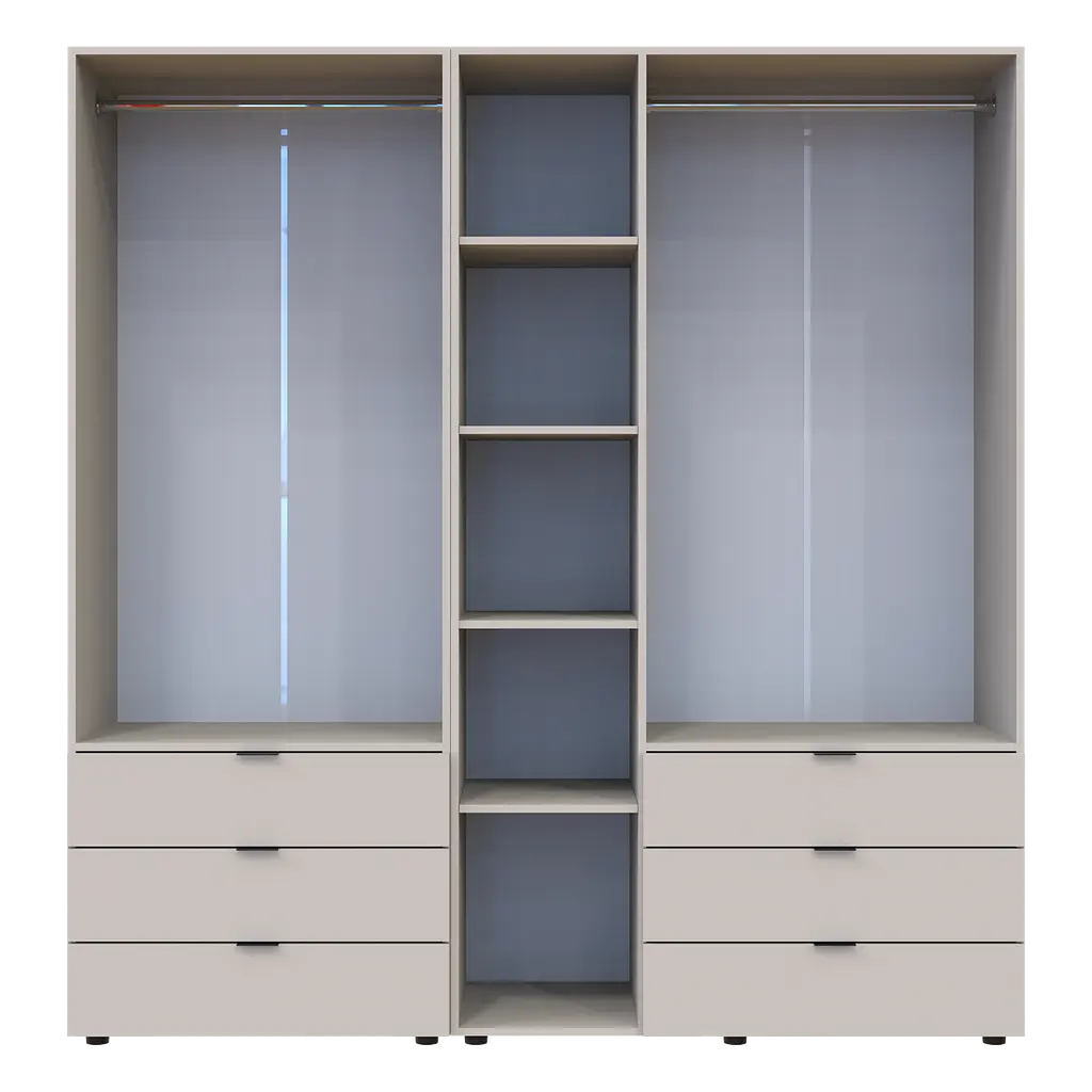 Шафа для одягу Doros Гелар комплект Кашемір 2+3 ДСП 193.7х49.5х203.4 (80737638) - фото 8