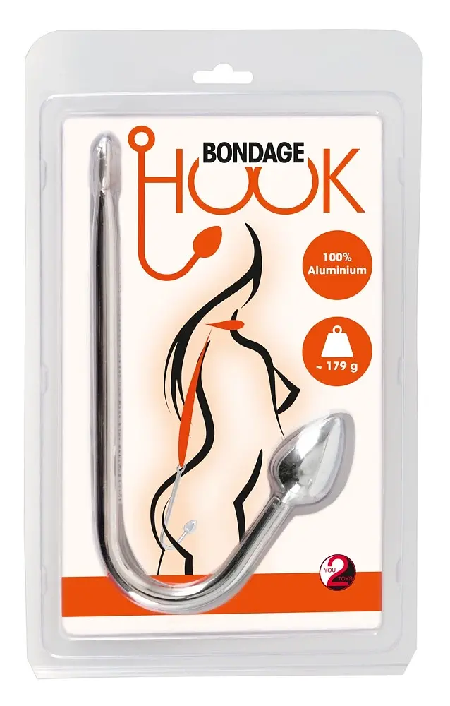 Анальний крюк You2Toys Bondage Hook 24 см (сріблястий) - фото 5