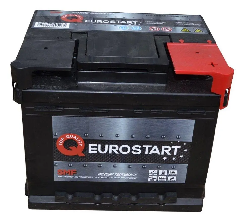 Автомобільний акумулятор EUROSTART 6СТ-50Ah АзЕ 430A (EN) 550012043