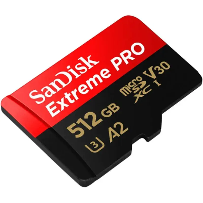 Карта пам'яті SanDisk 512 GB microSDXC UHS-I U3 Extreme Pro+SD Adapter (SDSQXCD-512G-GN6MA) - фото 3