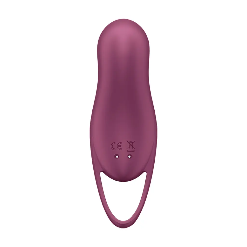 Вакуумний стимулятор клітора з вібрацією Satisfyer Pocket Pro 1 бордовий - фото 5