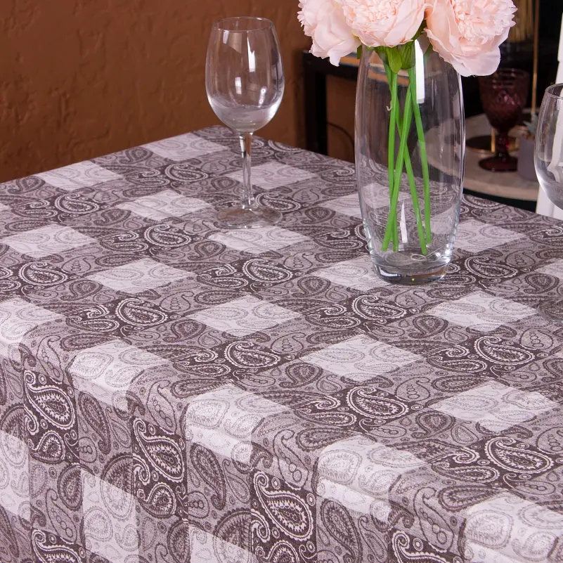 Скатерть MirSon №213 Persia 180x130 см рогожка - фото 2