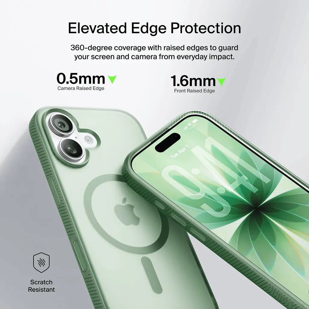 Чехол Belkin для iPhone 17, Magnetic Protective Grip, Sage teh0019373 - фото 3