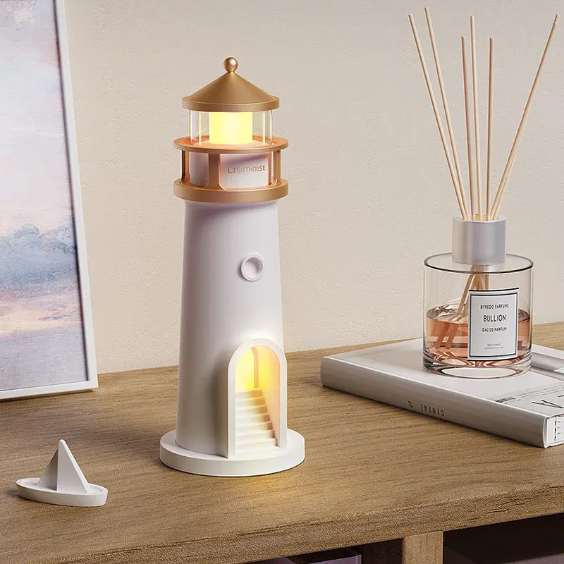 Проектор-нічник A08 Lighthouse 2in1 + Bluetooth колонка White - фото 4