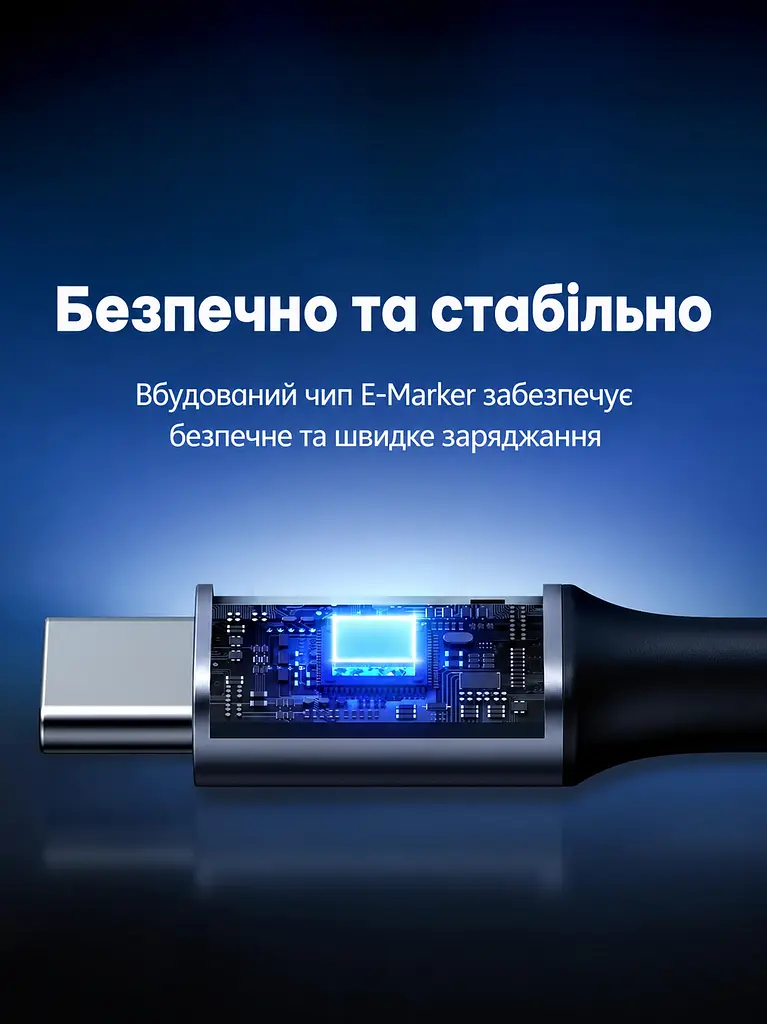 Кабель UGREEN US334 USB-C - USB-C кутовий 90° PD 100 Вт 2 м космічний сірий (70645) - фото 6