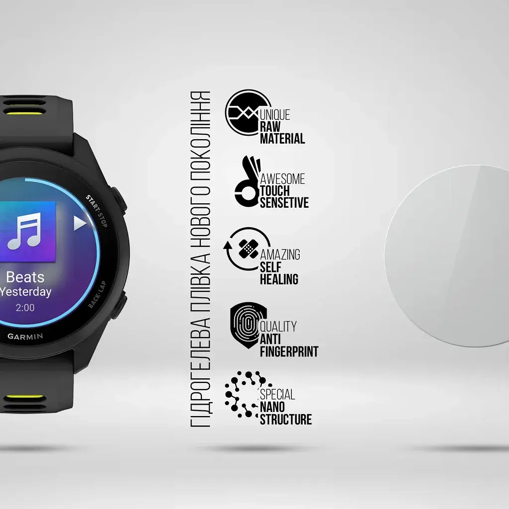 Плівка захисна Armorstandart hydrogel Garmin Forerunner 70/170/170 Music 6 pcs (ARM93580) - фото 2