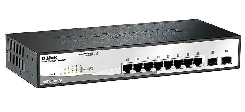 Коммутатор DGS-1210-10 8xGE, 2xSFP WebSmart D-Link teh0018095 - фото 3
