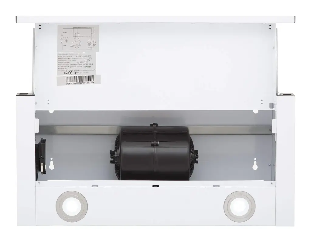 Витяжка Interline SLIM WH A/60/2/T телескоп (60 см 700куб) - фото 5