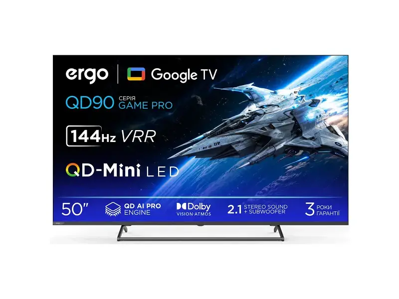 Телевізор Ergo 50MQD90 Game PRO
