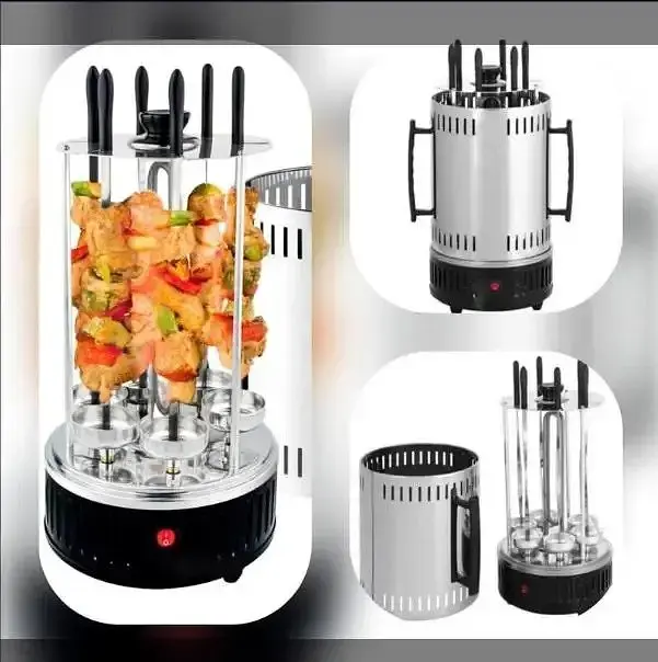 Електрошашличниця Domotec Bbq шашличниця Domotec MS-7781 1000W - фото 2