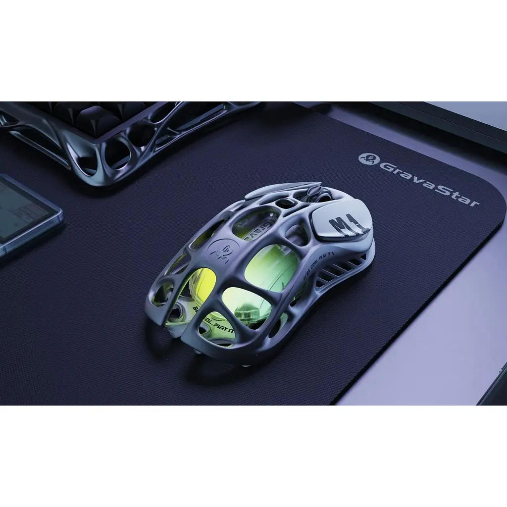 Миша GravaStar GravaStar M1 Pro, magnesium alloy body, BT/WL/USB-A, RGB, Gunmetal Gray - фото 8