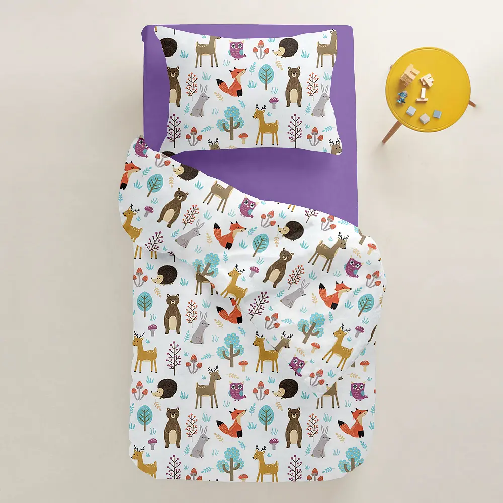 Дитяча постільна білизна в ліжечко COLORFUL ANIMALS CS3 COSAS (4822052108253) - фото 2